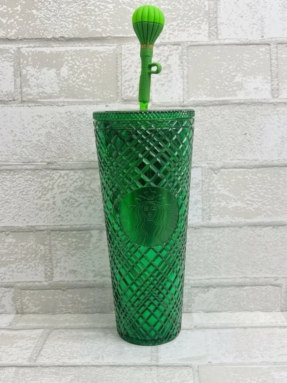 Starbucks Wizard of Oz Emerald City Cold Tumbler Hot Air Balloon Straw Topper